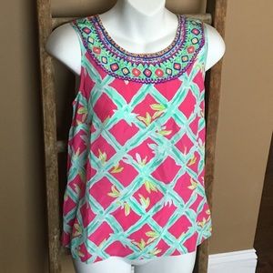 NEW!! Lilly Pulitzer SILK Iona shell Capri pink XS